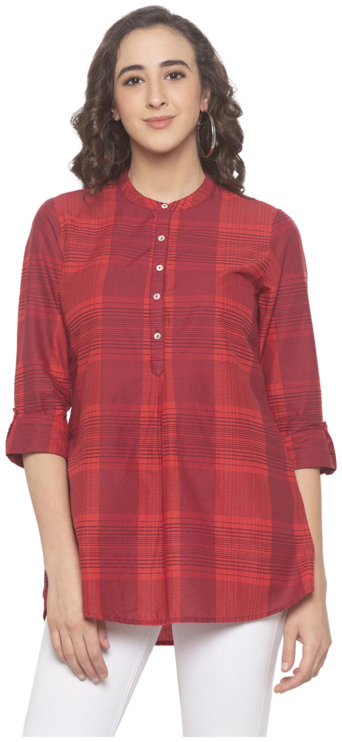 

Globus Women Checked Regular top - Red