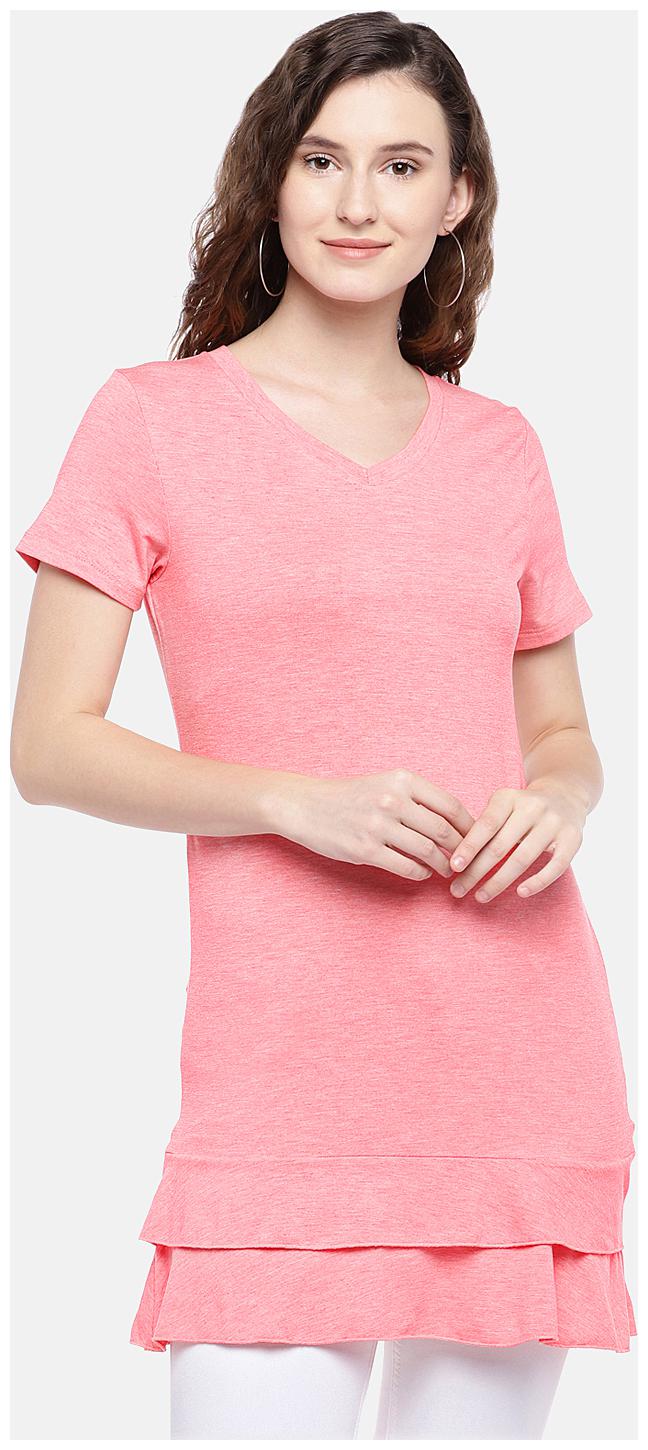 

Globus Women Solid Regular tunic - Pink