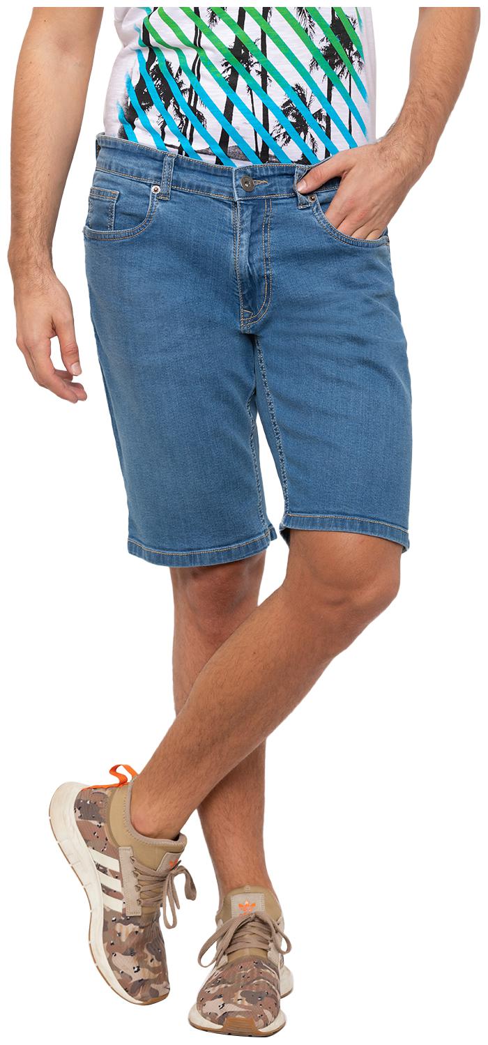 

Globus Men Blue Slim Fit Denim Shorts
