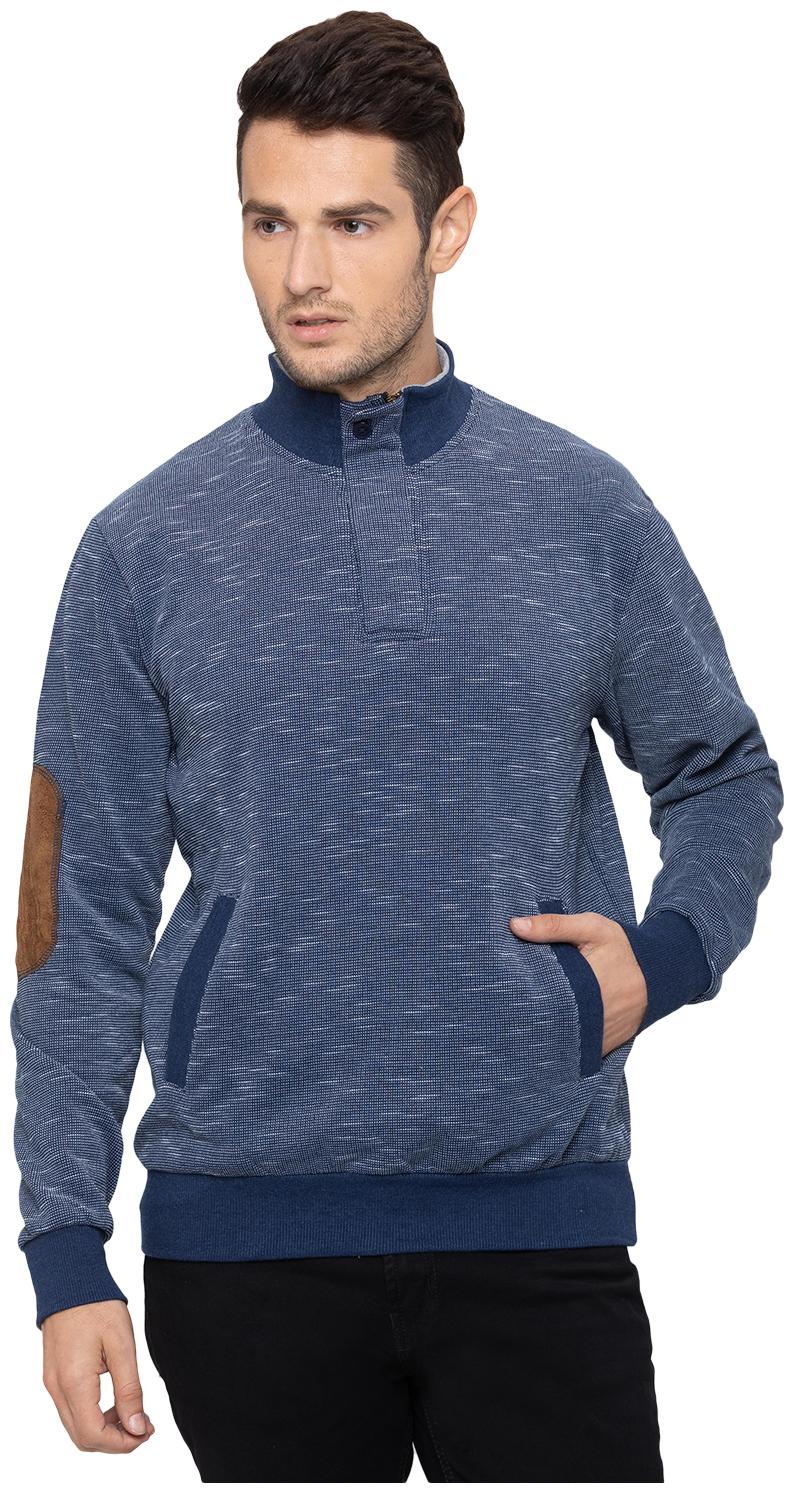 

Globus Cotton Printed Navy Blue Sweatshirt For Men