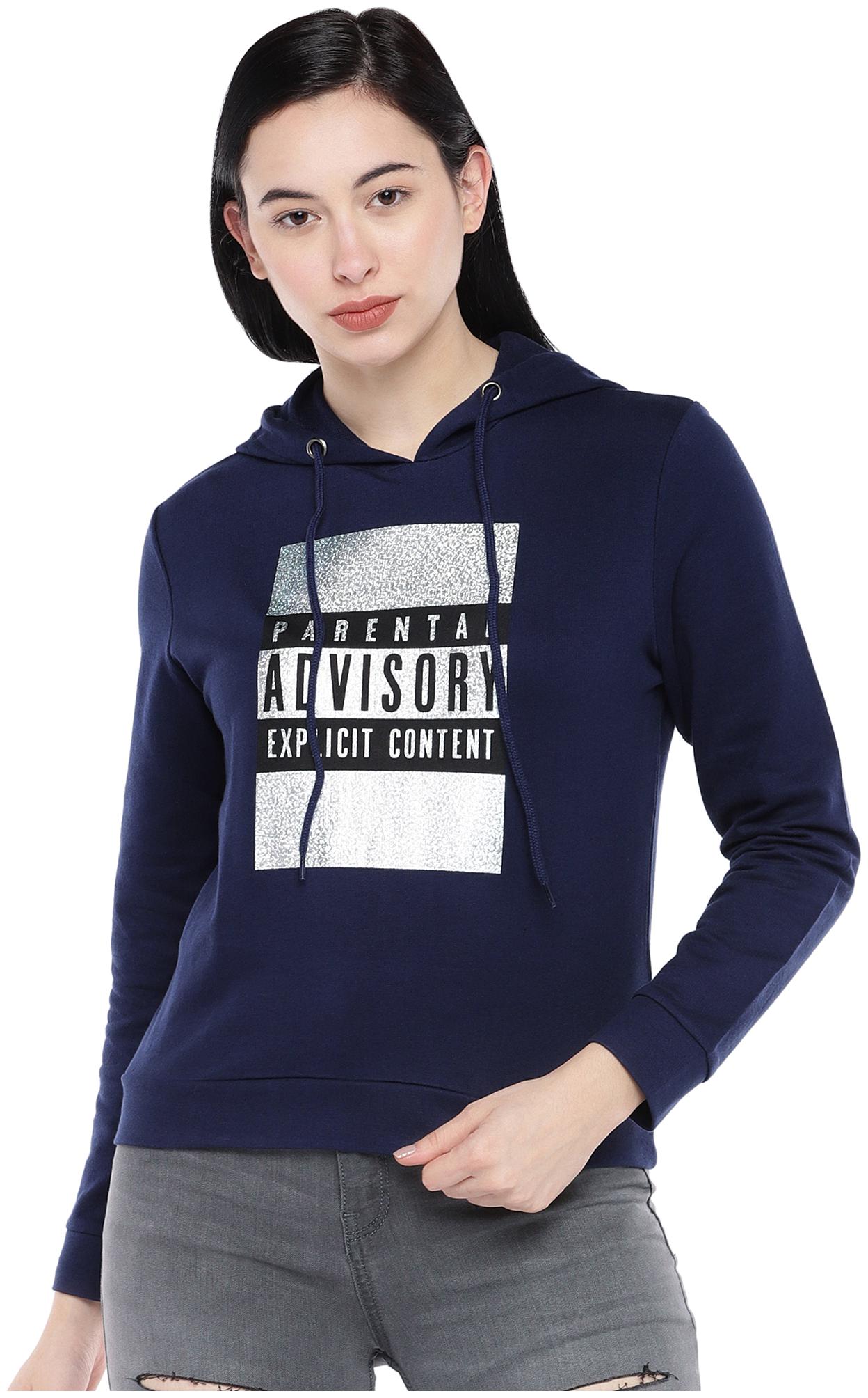 

Globus Women Printed Sweatshirt - Blue