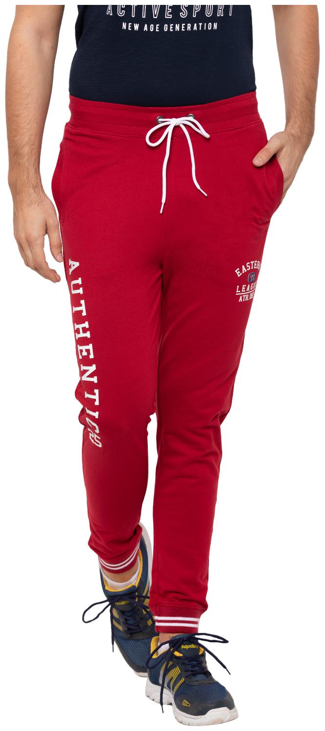 

Globus Cotton Maroon Printed Joggers For Men