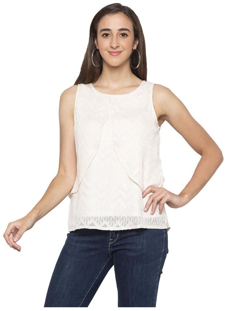 

Globus Women Geometric Regular top - Cream