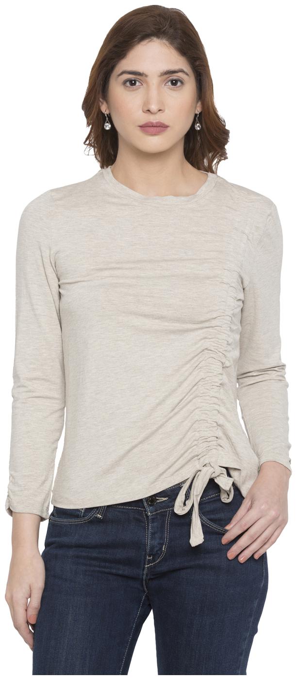 

Globus Women Solid A-line top - Beige