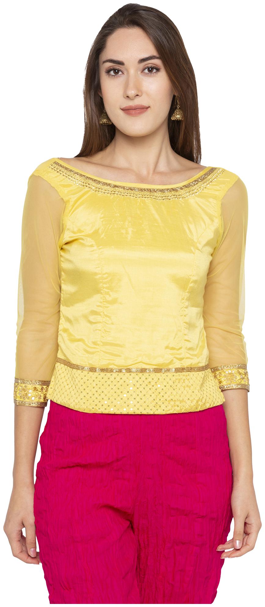 

Globus Women Solid Regular tunic - Yellow