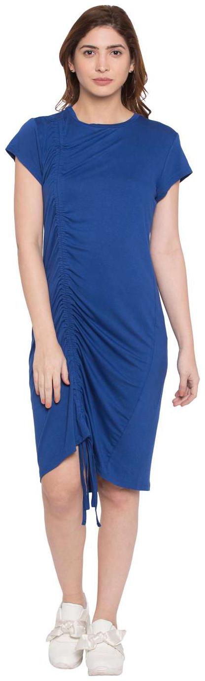 

Globus Blue Printed Bodycon dress