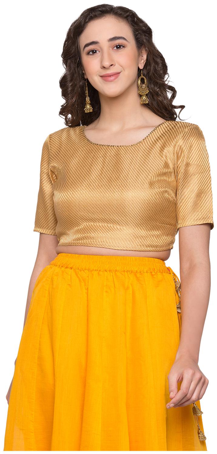 

Globus Women Striped Regular top - Gold
