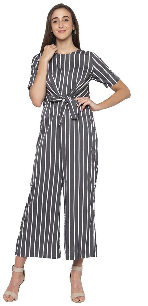 

Globus Striped Jumpsuit - Grey