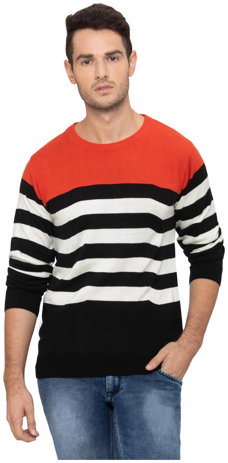 

Globus Men Black Round neck Pullover