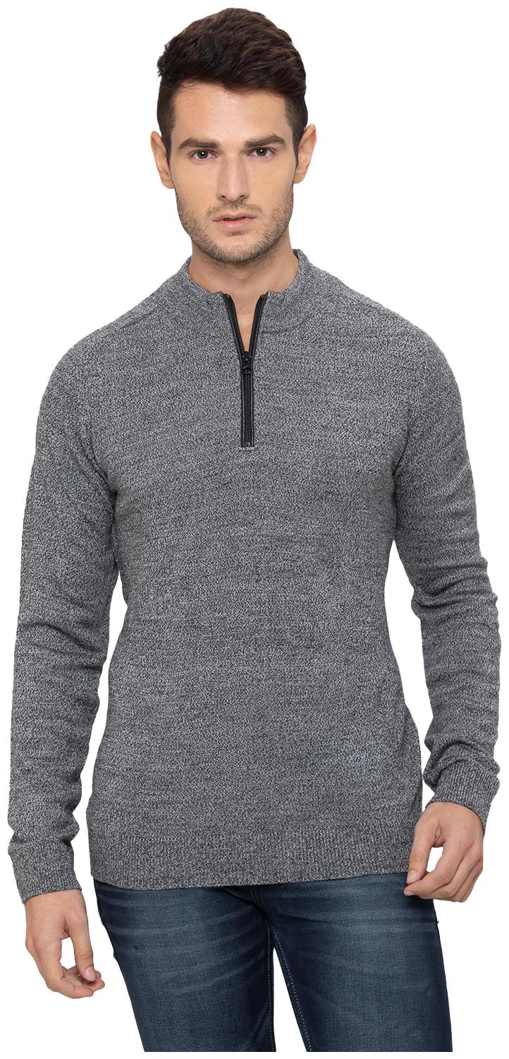 

Globus Men Grey High neck Pullover