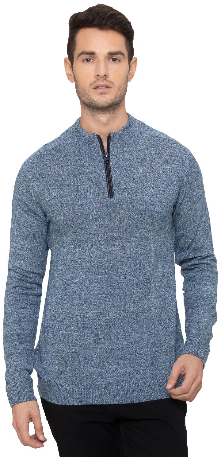 

Globus Men Blue High neck Pullover