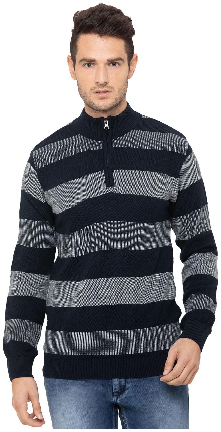 

Globus Men Acrylic Striped Pullover Assorted