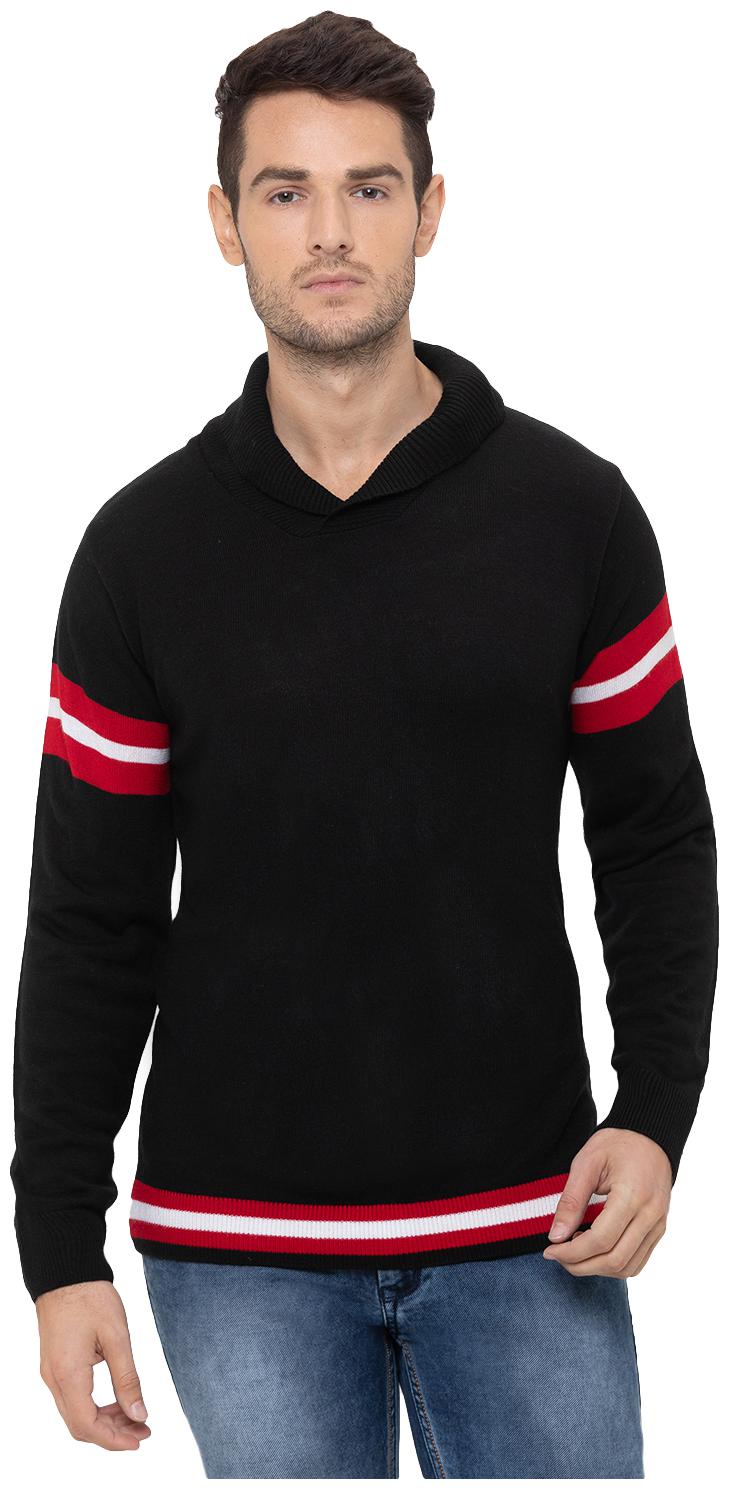 

Globus Men Black High neck Pullover