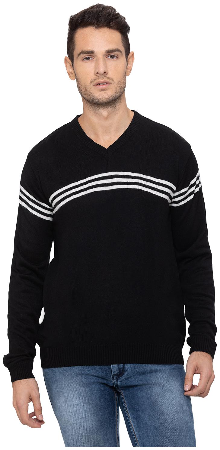 

Globus Men Black V neck Pullover