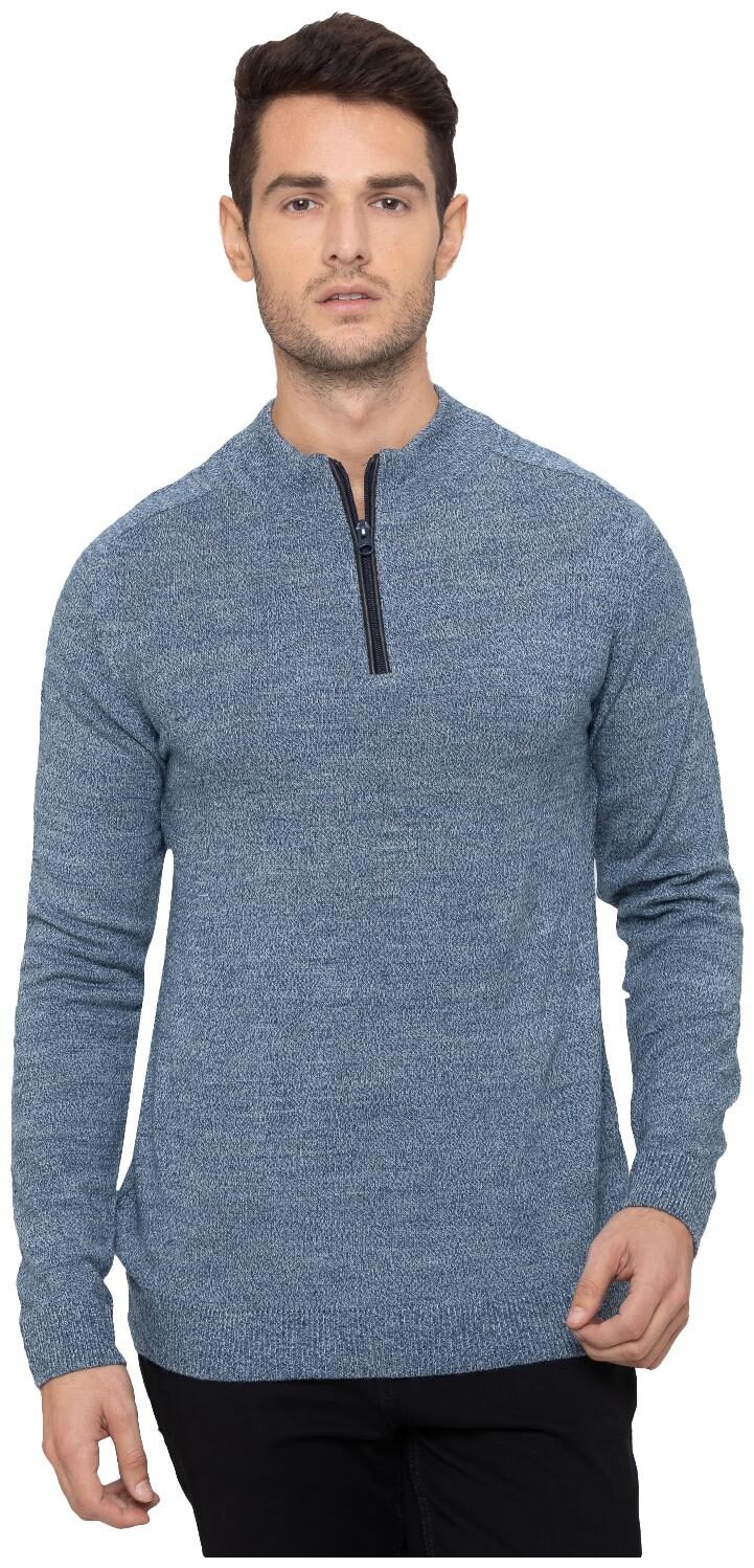 

Globus Men Blue High neck Pullover