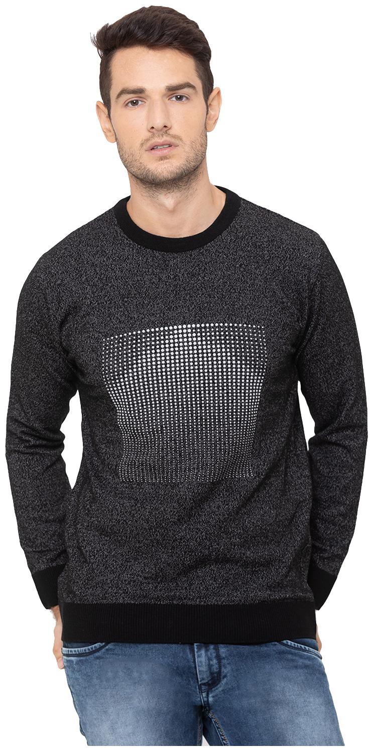 

Globus Men Black Round neck Pullover