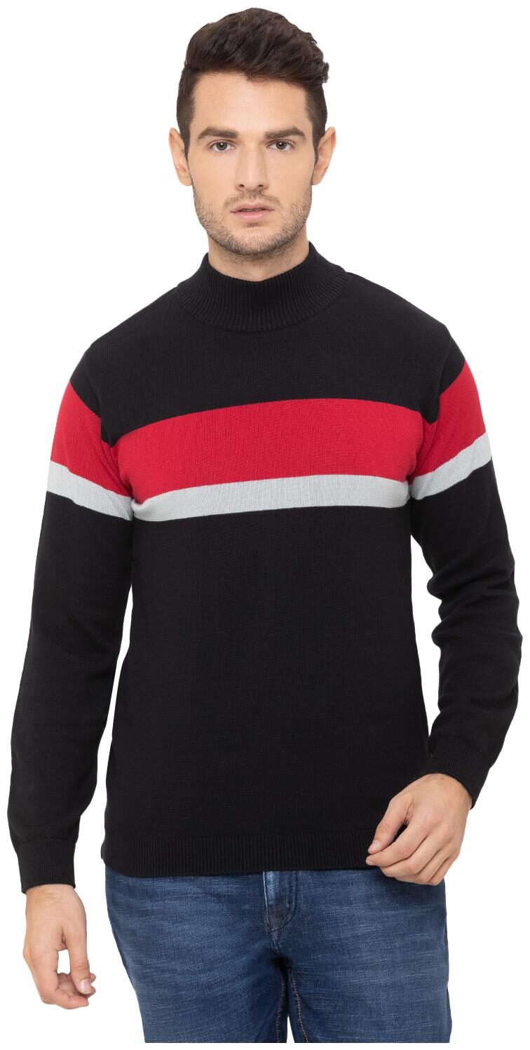 

Globus Men Black High neck Pullover