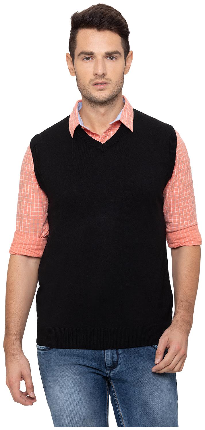

Globus Men Black V neck Pullover