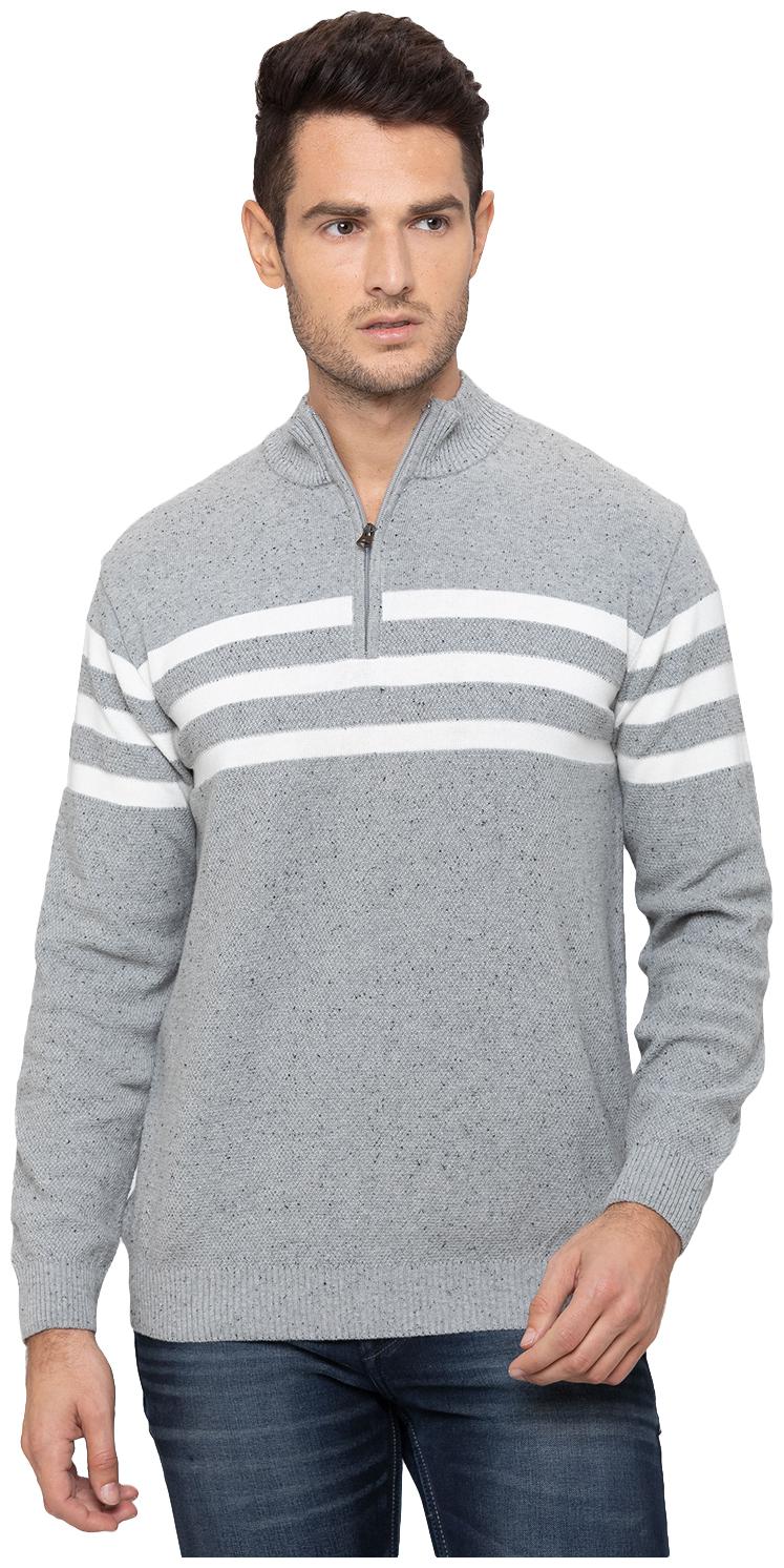 

Globus Men Grey High neck Pullover
