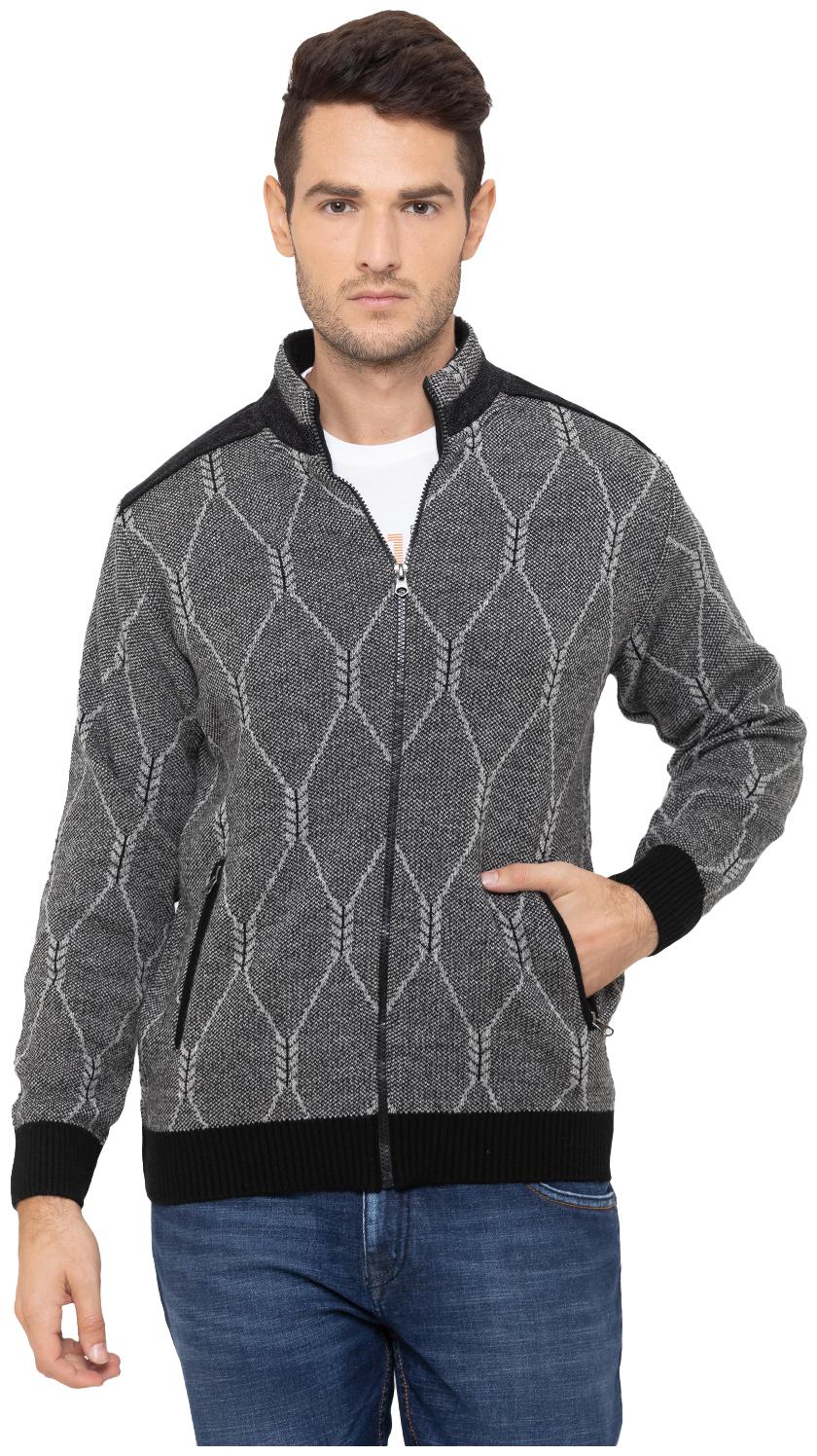 

Globus Men Grey Henley neck Pullover