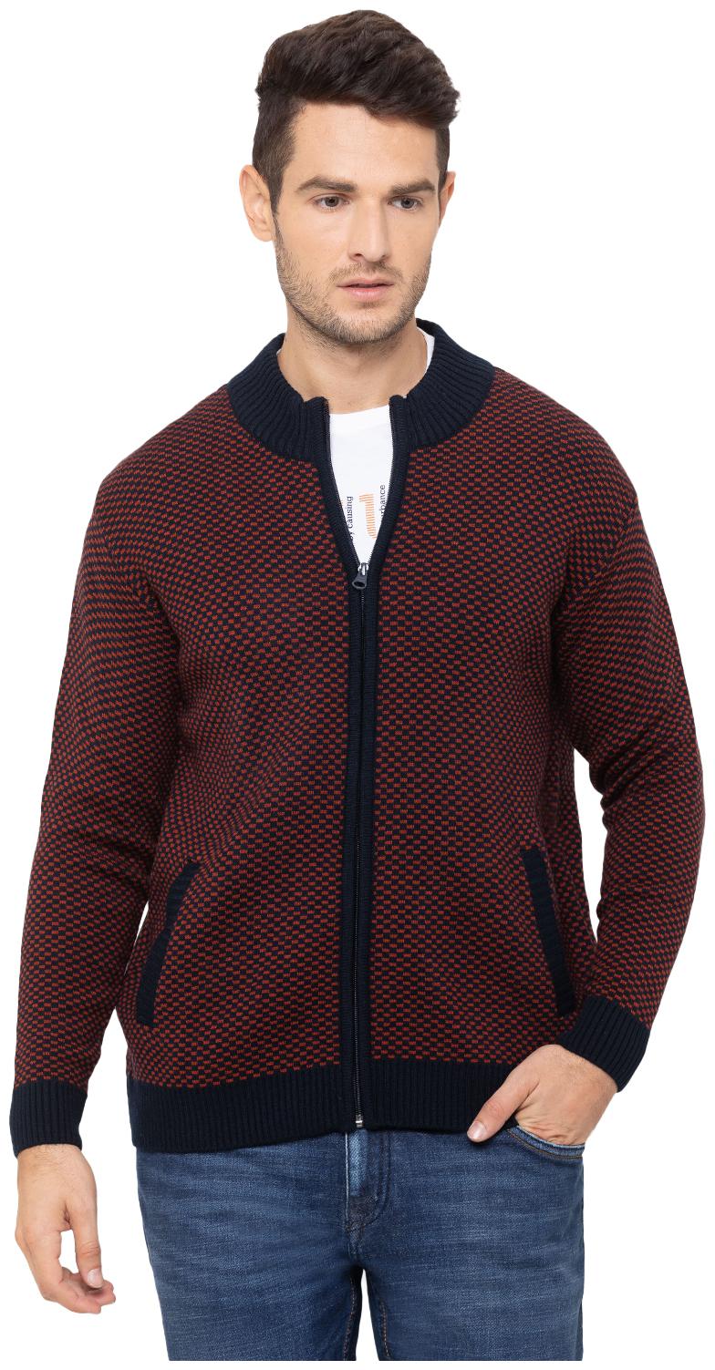 

Globus Men Brown Round neck Cardigan