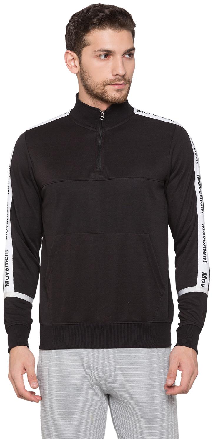 

Globus Men Black High neck Sweatshirt