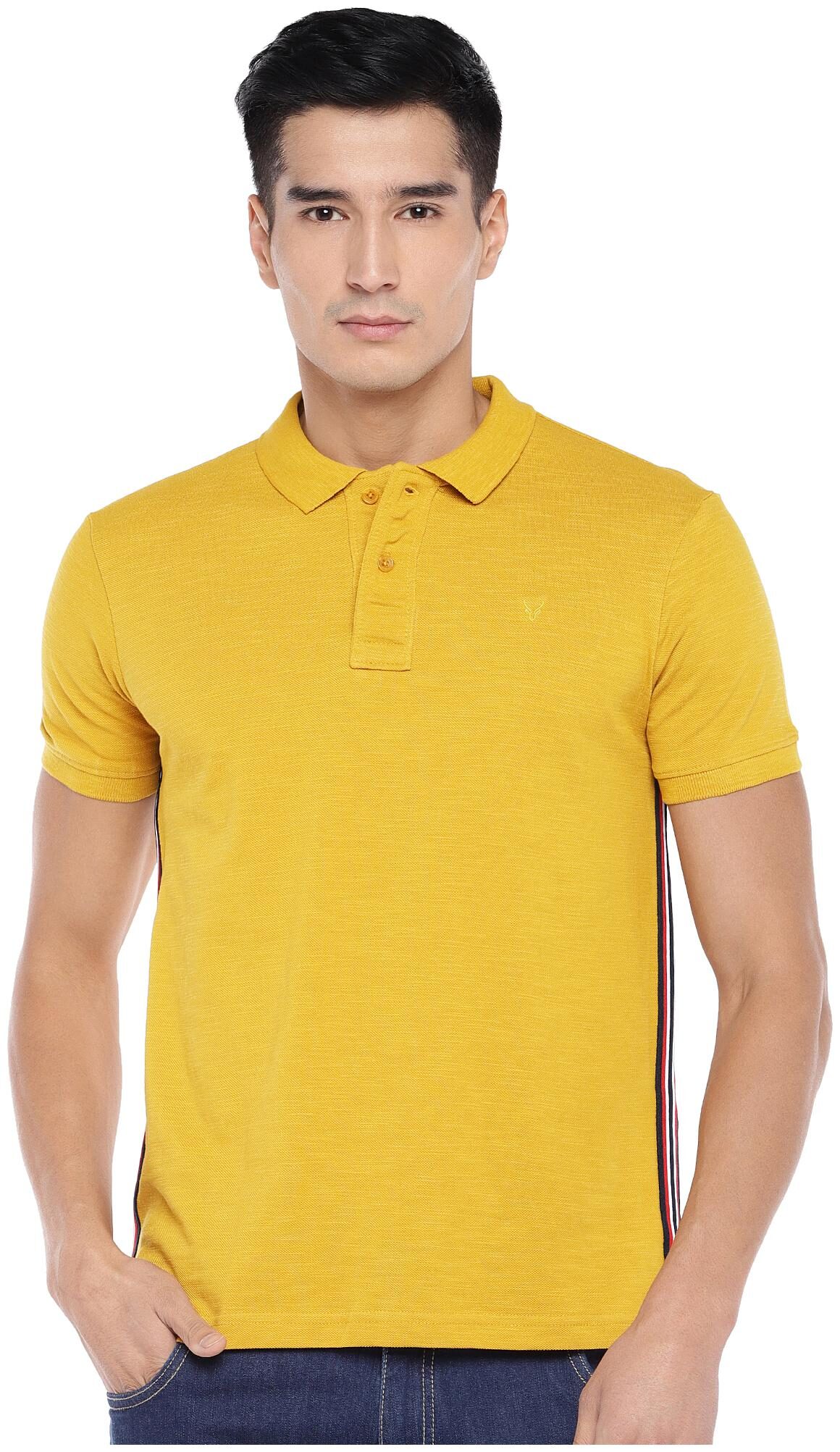 

Globus Men Yellow Regular fit Cotton Polo collar T-Shirt - Pack Of 1
