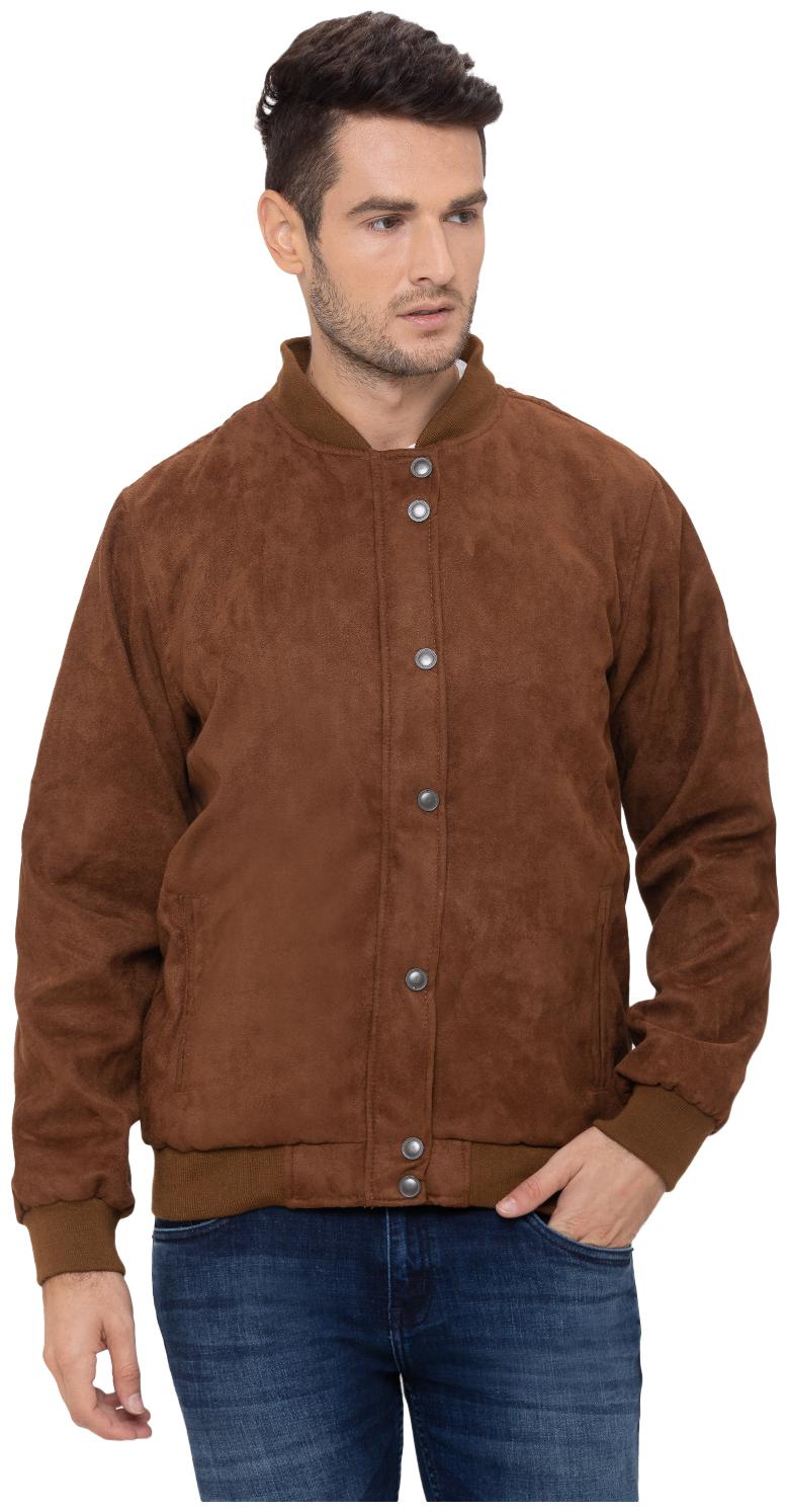

Globus Men Brown Solid Bomber jacket