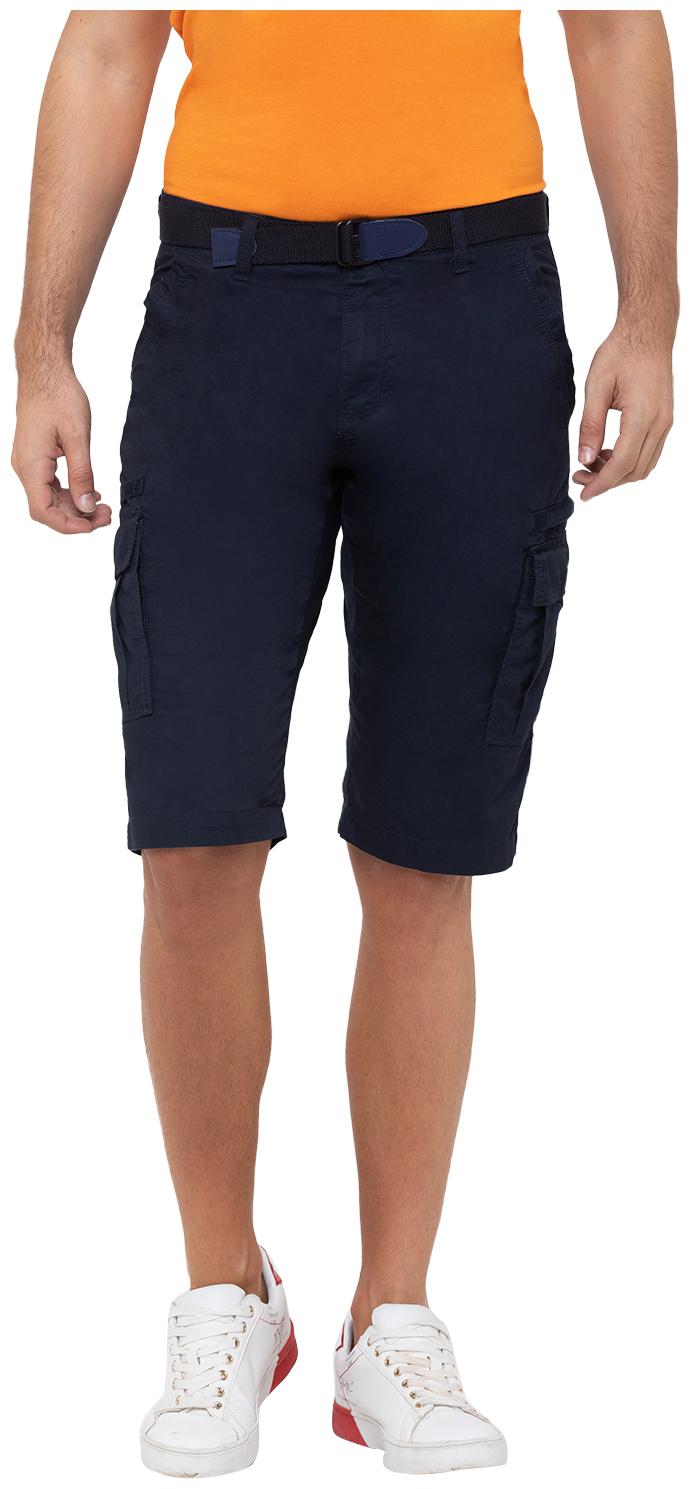 

Globus Men Navy Blue Regular Fit Regular Shorts