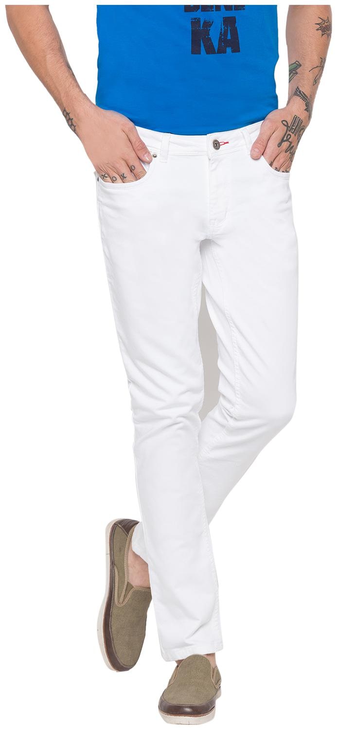 

Globus Men White Skinny Fit Jeans