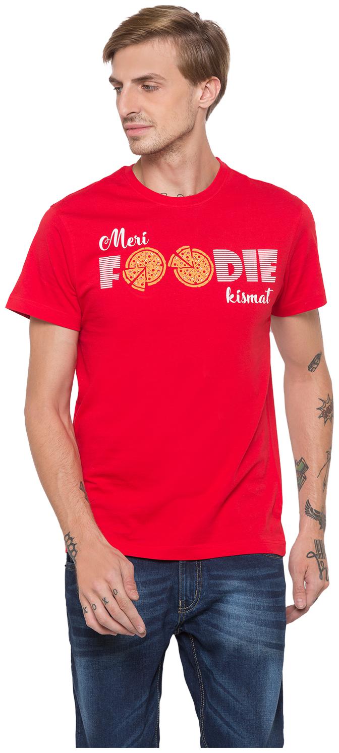 

Globus Men Red Regular fit Cotton Round neck T-Shirt - Pack Of 1
