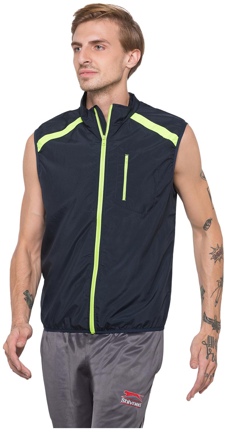 

Globus Men Navy blue Solid Bomber jacket
