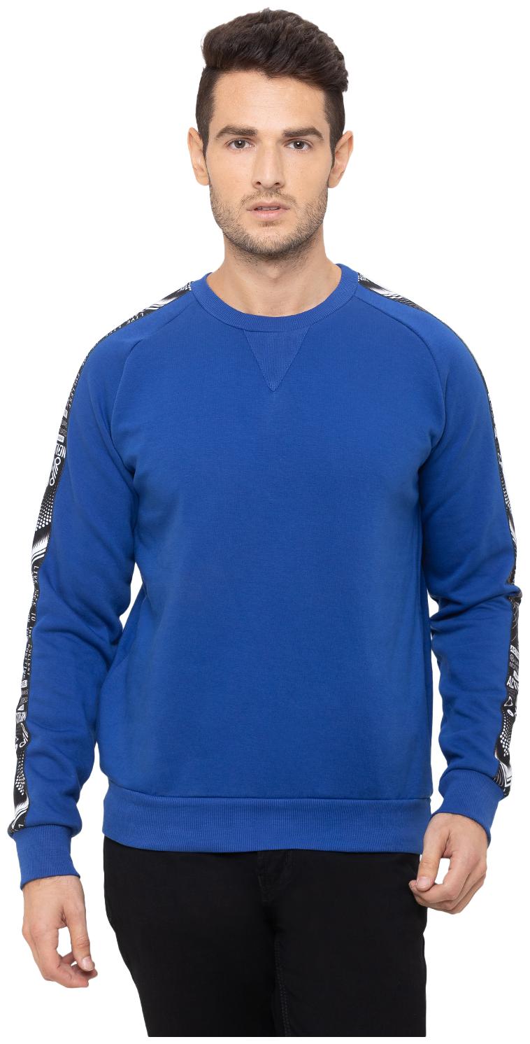

Globus Men Blue Round neck Sweatshirt