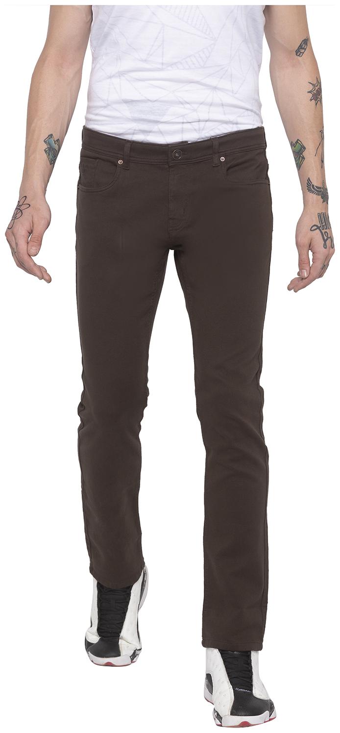 

Globus Men Green Solid Slim fit Regular trousers