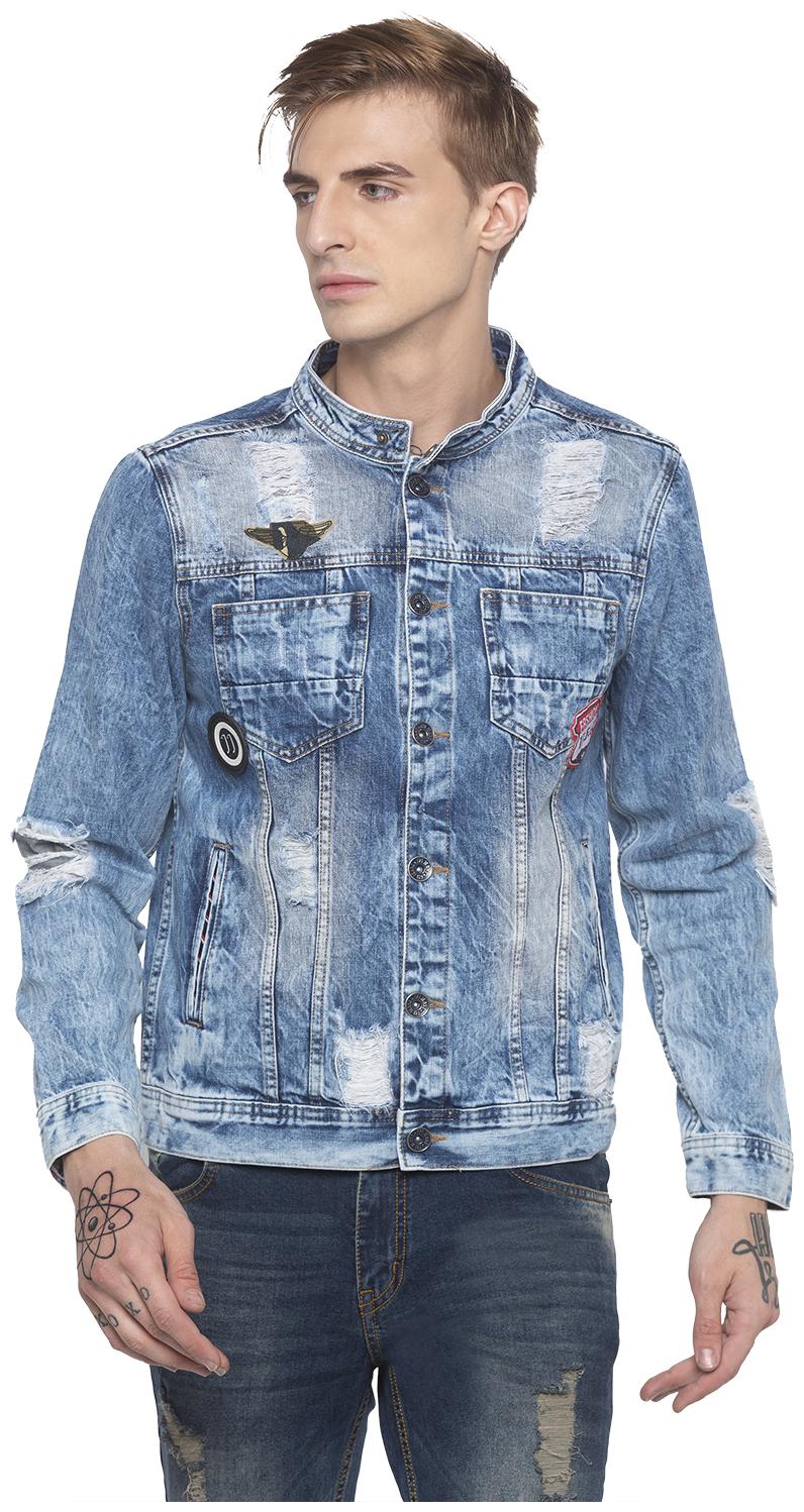 

Globus Men Cotton Blue Denim Jacket