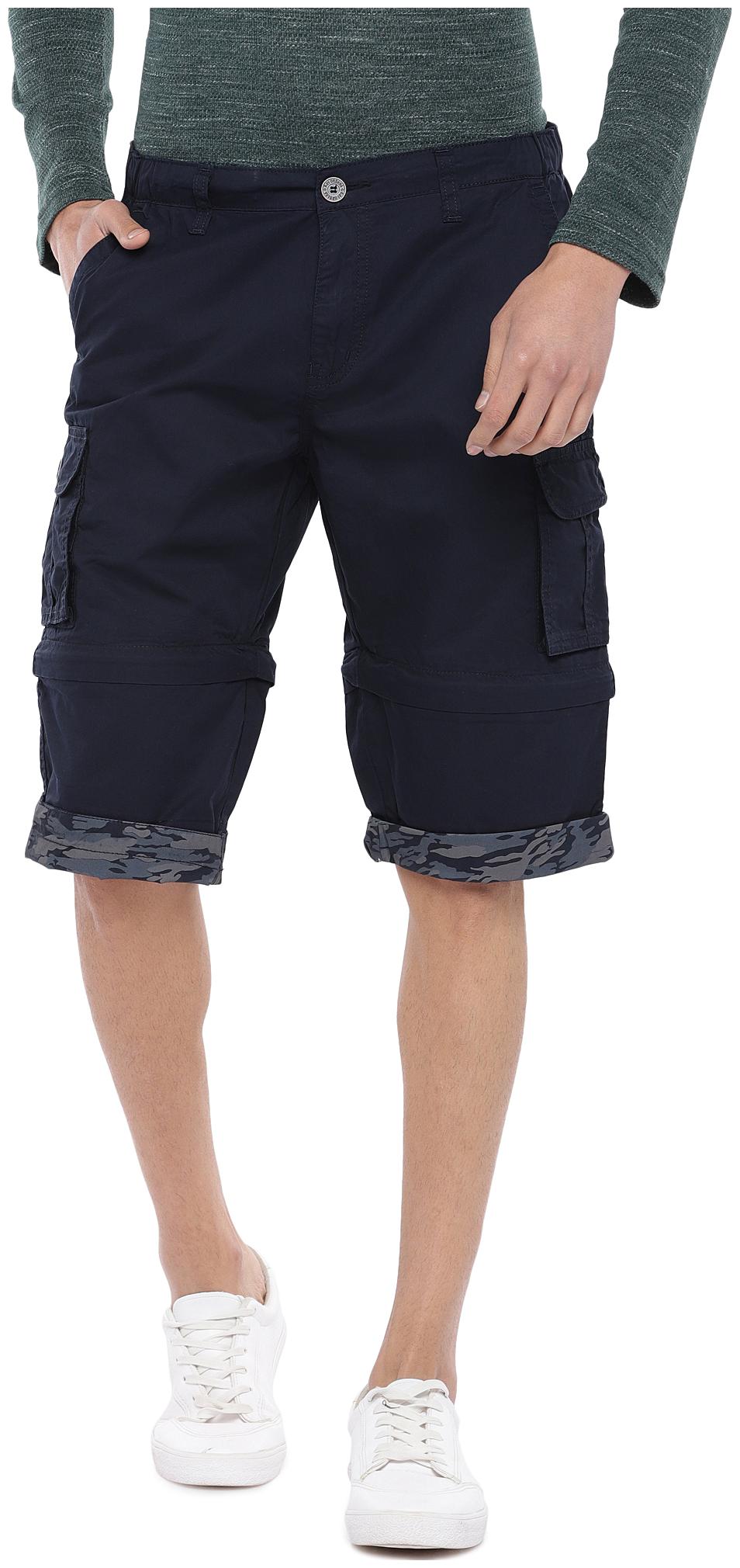 

Globus Men Blue Slim Fit Cargo Shorts