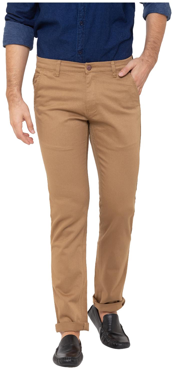 

Globus Men Brown Solid Regular fit Chinos