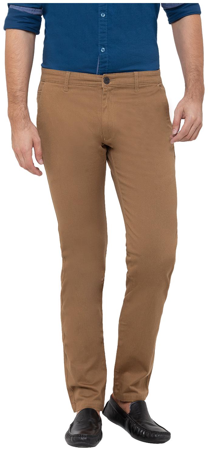 

Globus Men Brown Solid Slim fit Chinos