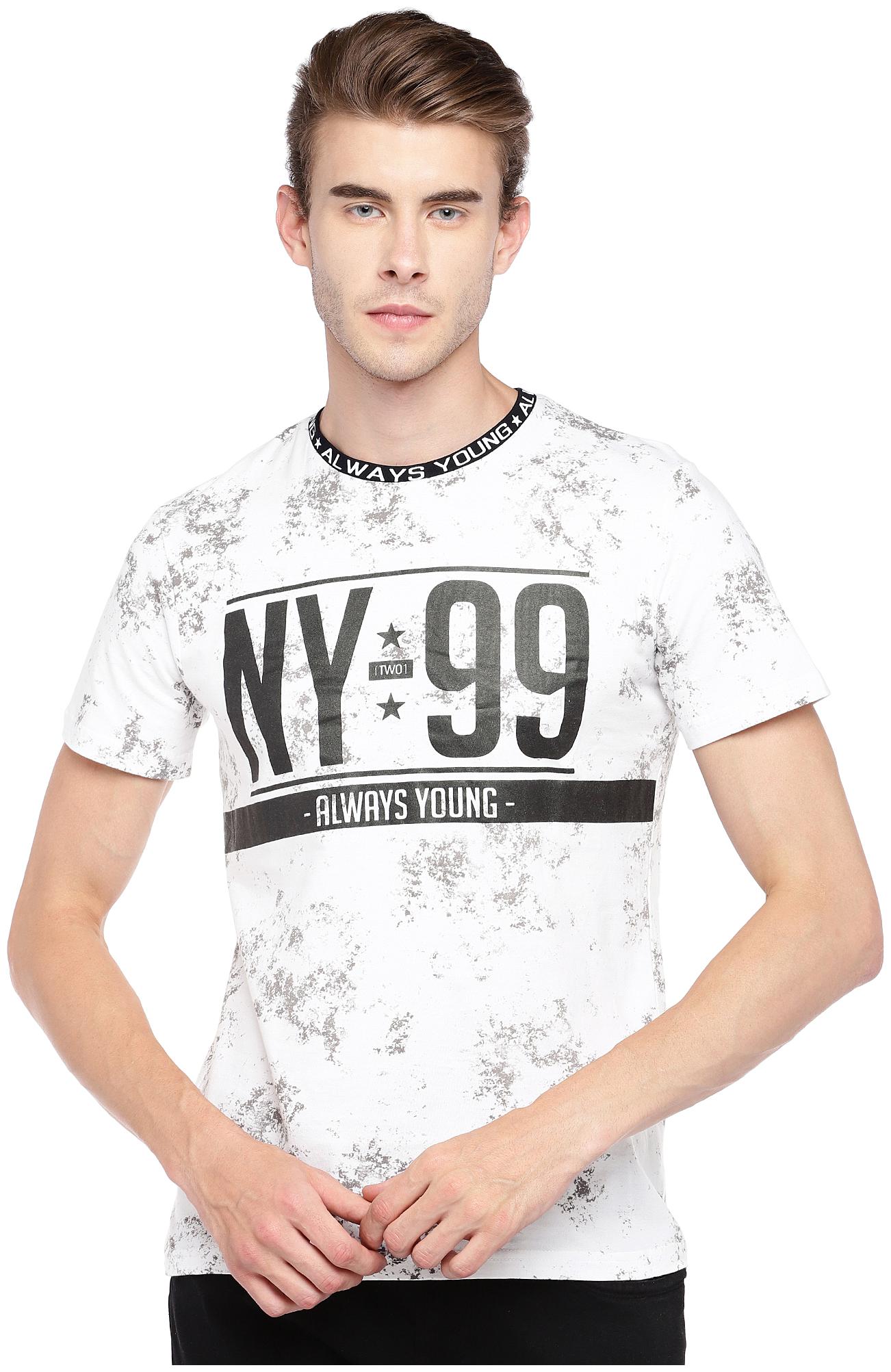

Globus Men White Regular fit Cotton Round neck T-Shirt - Pack Of 1