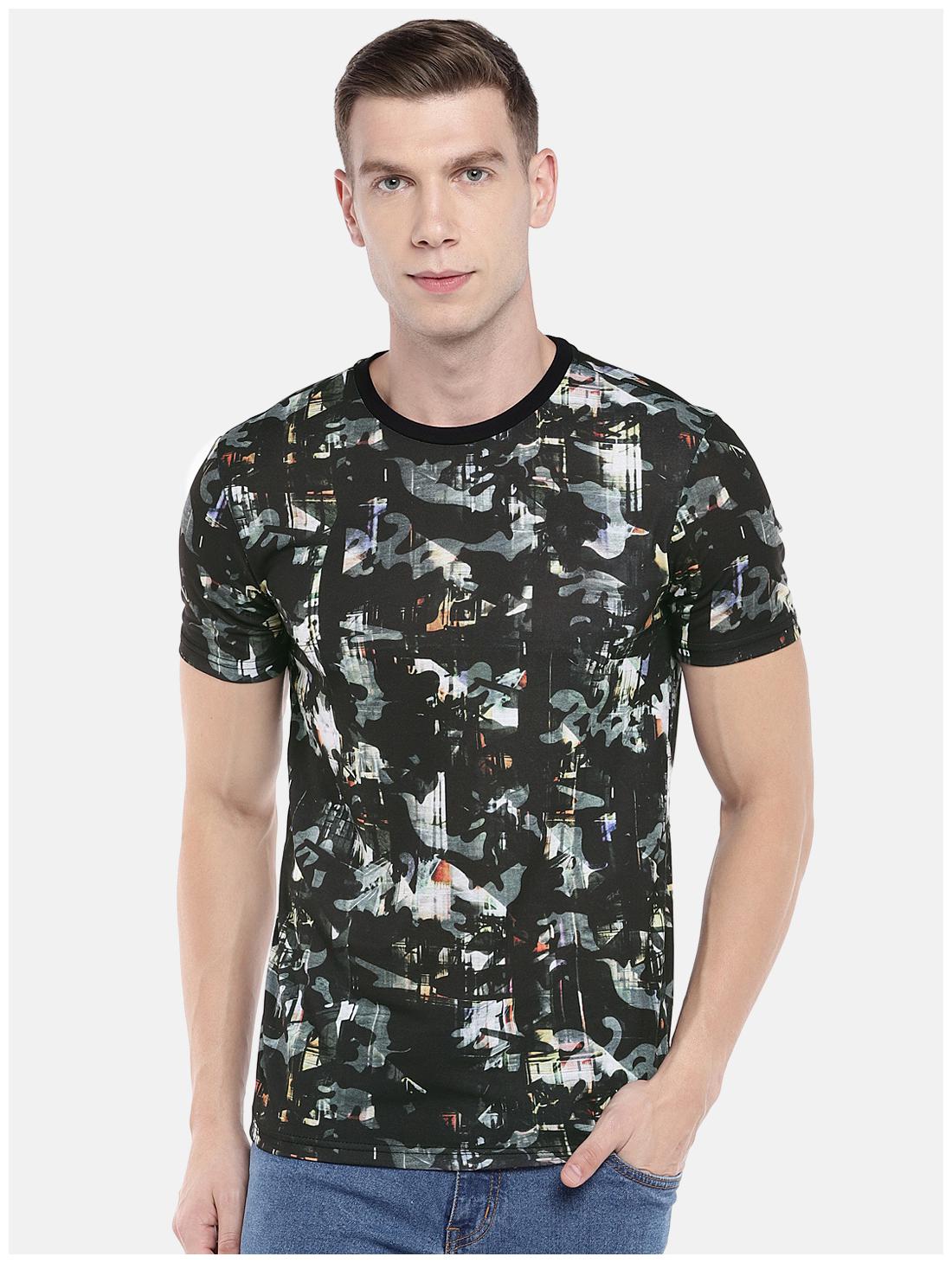 

Globus Men Black Regular fit Cotton Round neck T-Shirt - Pack Of 1