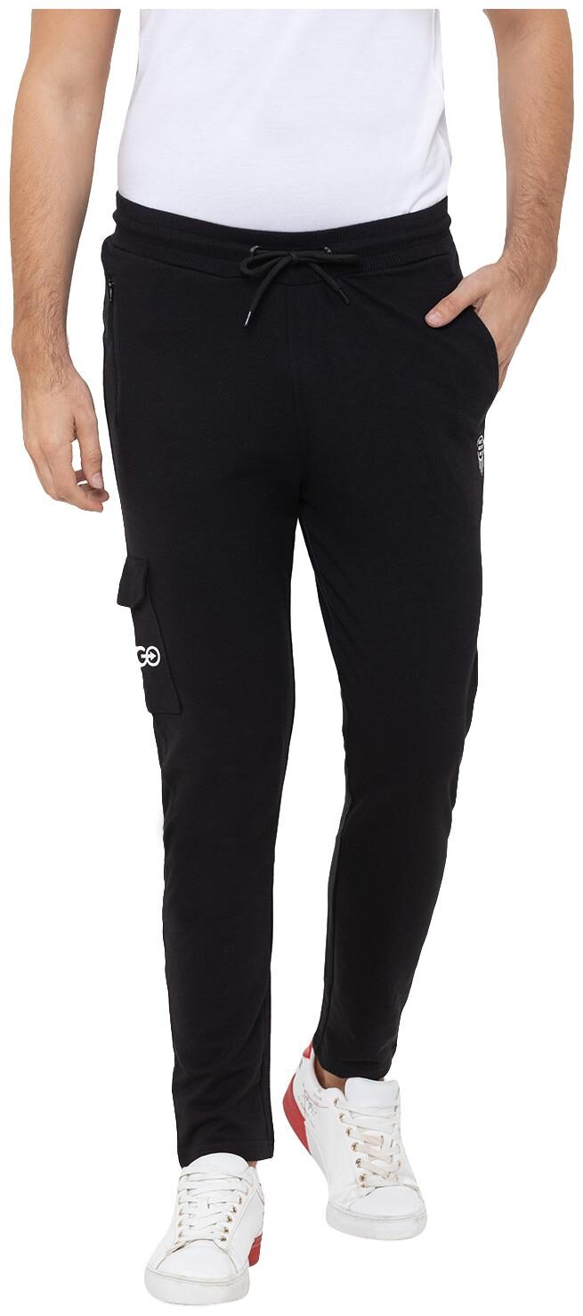 

Globus Men Black Solid Regular fit Regular trousers