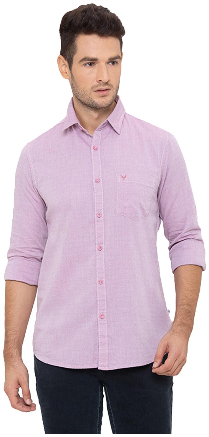 

Globus Men Pink Solid Regular Fit Casual Shirt