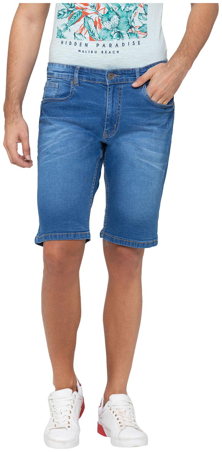 

Globus Men Blue Regular Fit Denim Shorts