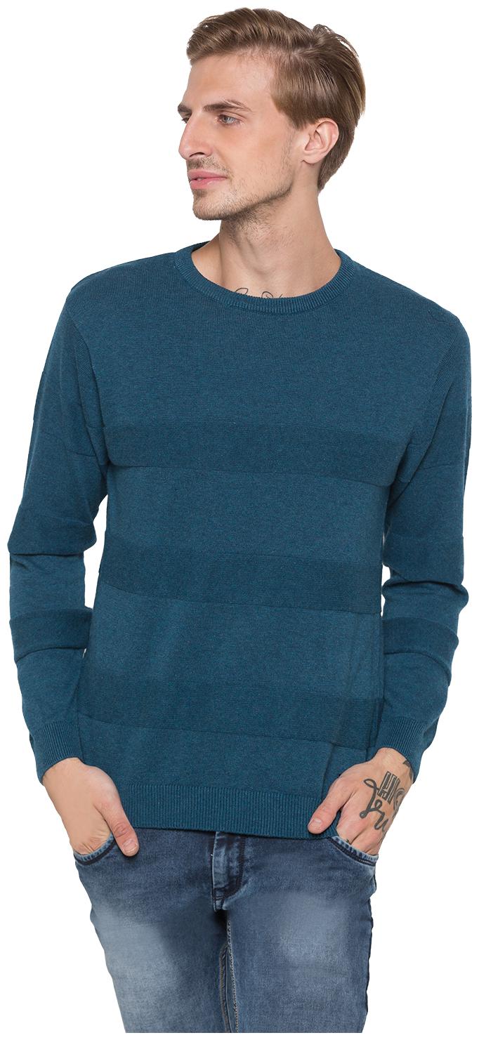 

Globus Men Blue Regular fit Cotton Round neck T-Shirt - Pack Of 1