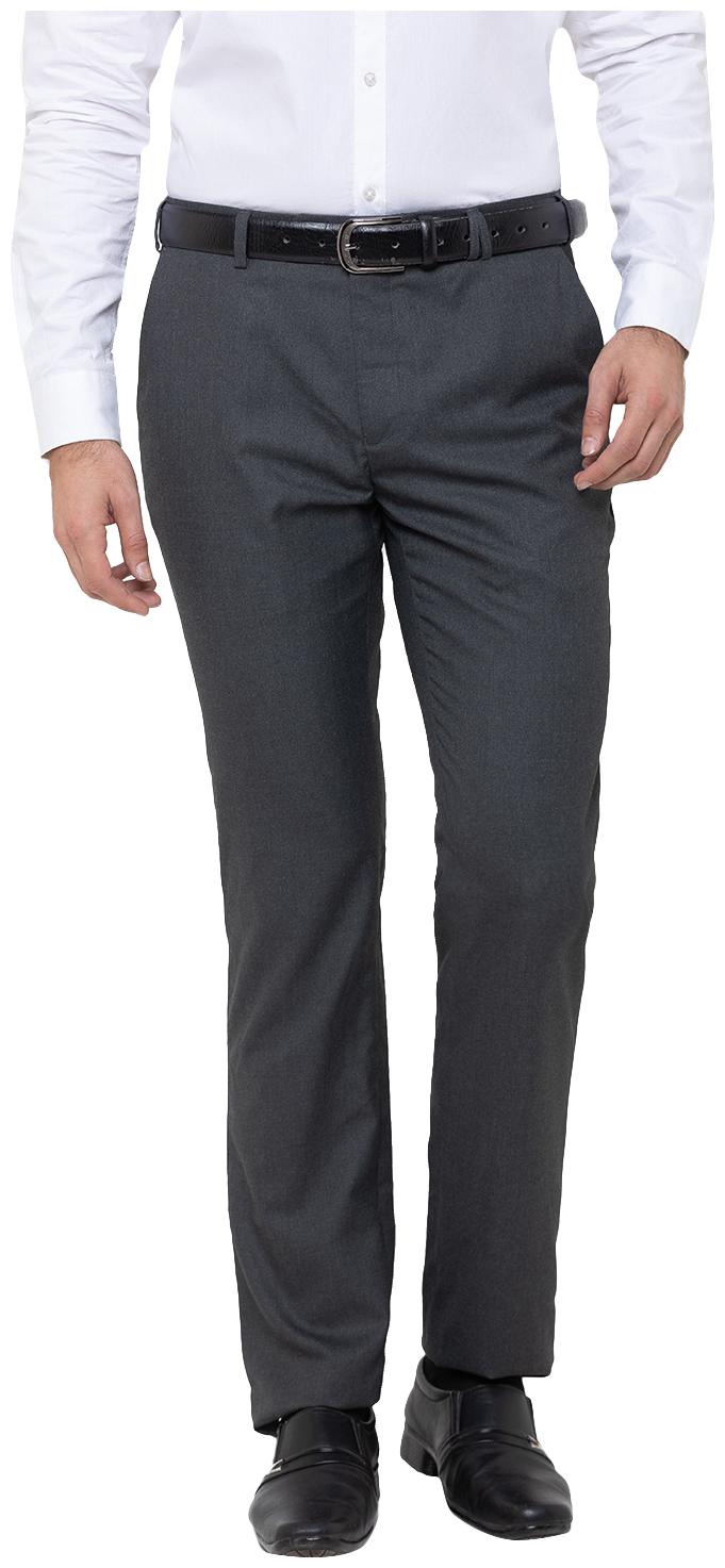 

Globus Men Solid Regular Fit Formal Trouser - Grey