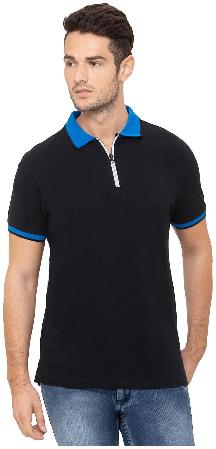

Globus Men Black Regular fit Polyester Polo collar T-Shirt - Pack Of 1