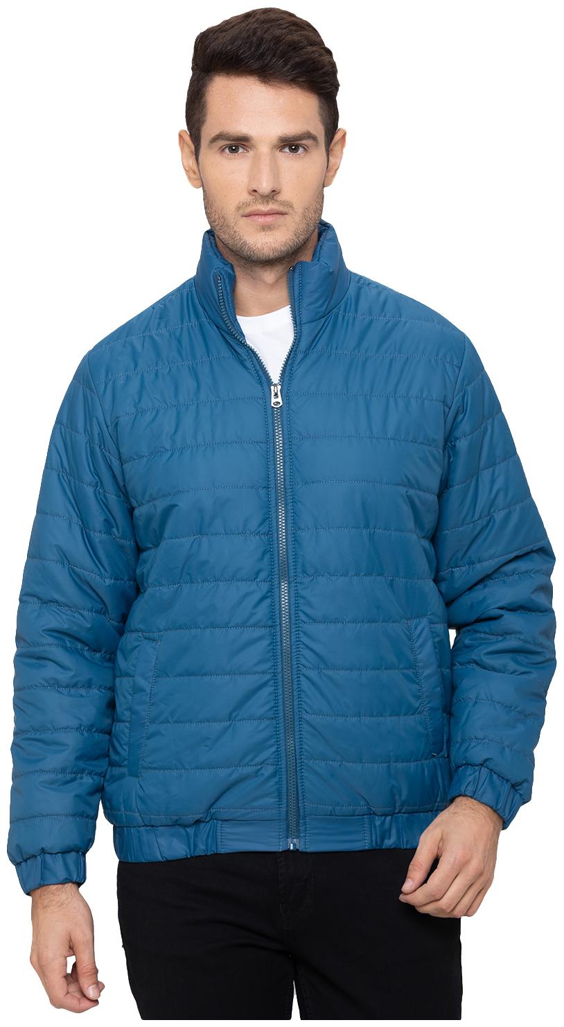 

Globus Men Blue Solid Quilted jacket