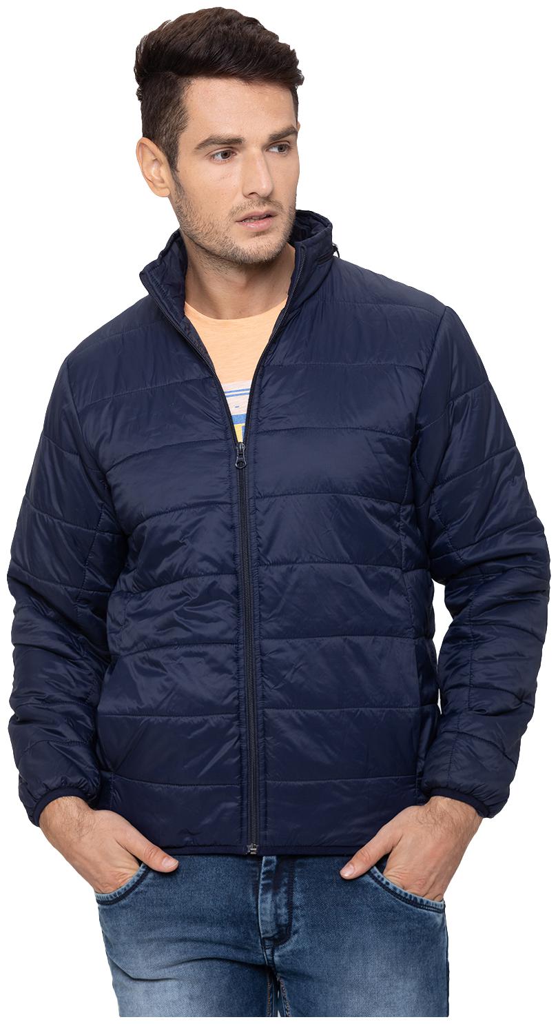 

Globus Men Navy blue Solid Quilted jacket