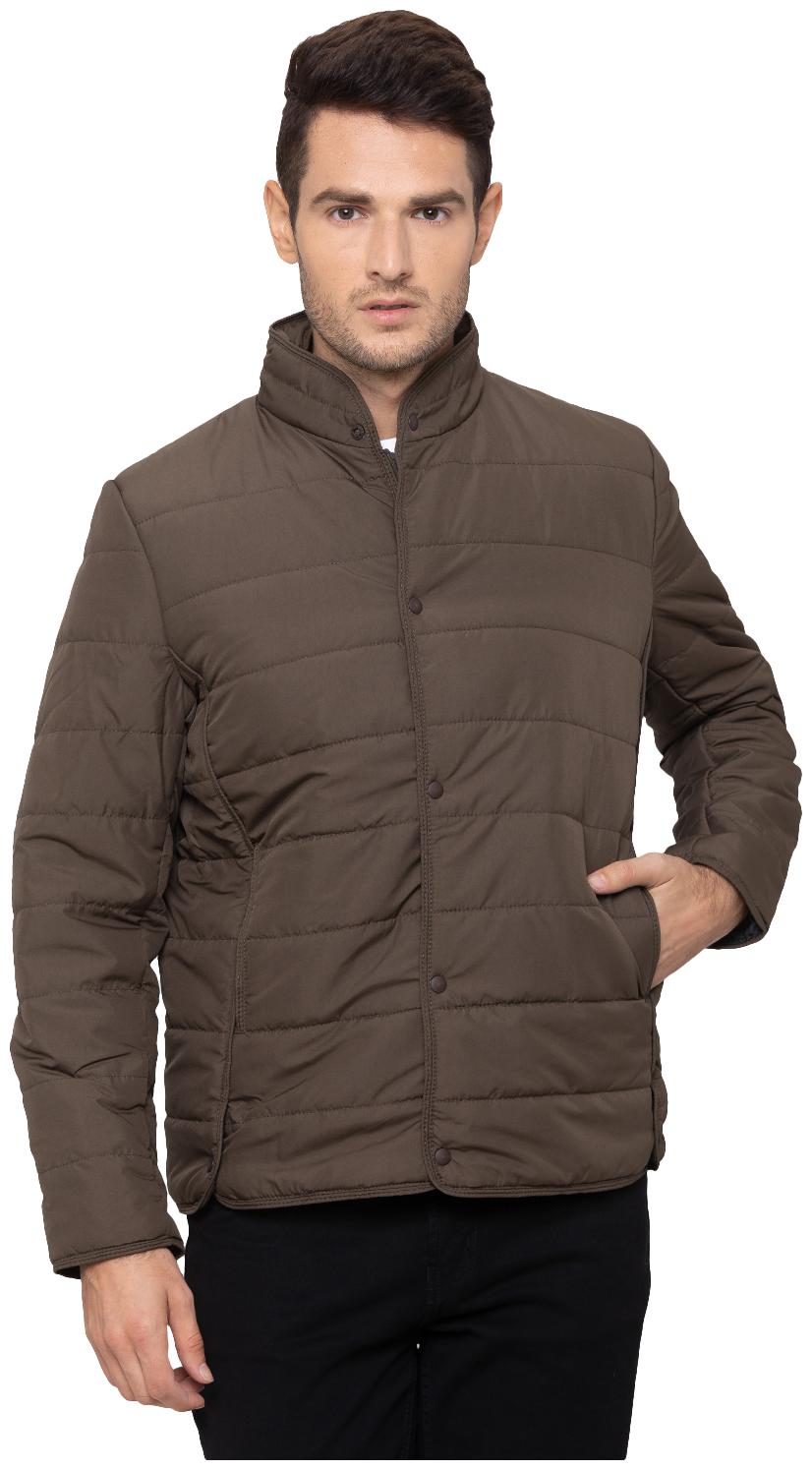 

Globus Men Brown Solid Quilted jacket