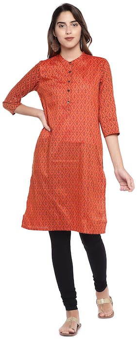 Women Printed Straight Kurta